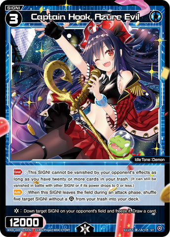 Captain Hook, Azure Evil (WXDi-D05-015) [Diva Debut Deck D05: Bang Tamago Nova]