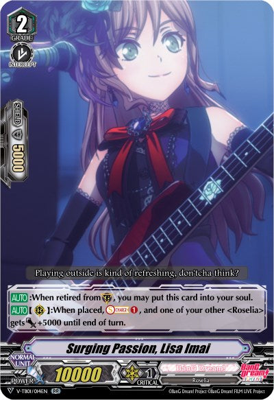 Surging Passion, Lisa Imai (V-TB01/014EN) [BanG Dream! FILM LIVE]
