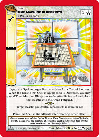 Time Machine Blueprints [Cryptid Nation: UFO First Edition Spoiler Pack]