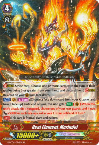 Heat Element, Merindol (G-FC04/074EN) [Fighters Collection 2017]